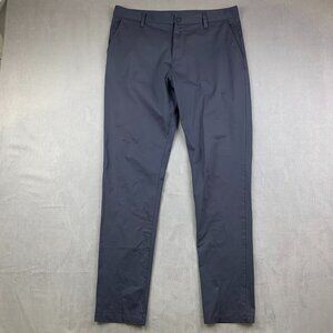 Rhone Mens Commuter Pant Slim 34x32 Iron Gray Chino Tapered Stretch Performance
